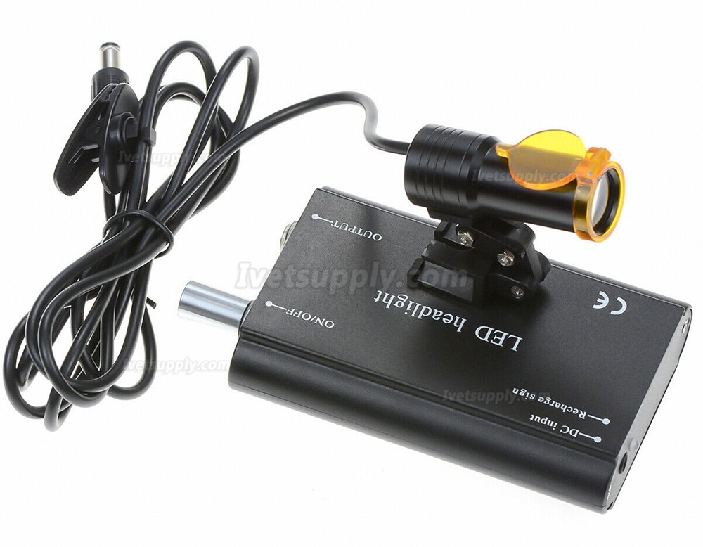 Veterinary 5W LED Head Light + Filter & Belt Clip for Binocular Loupes Black Veterinary 5W LED Head Light + Filter & Belt Clip for Binocular Loupes Black
