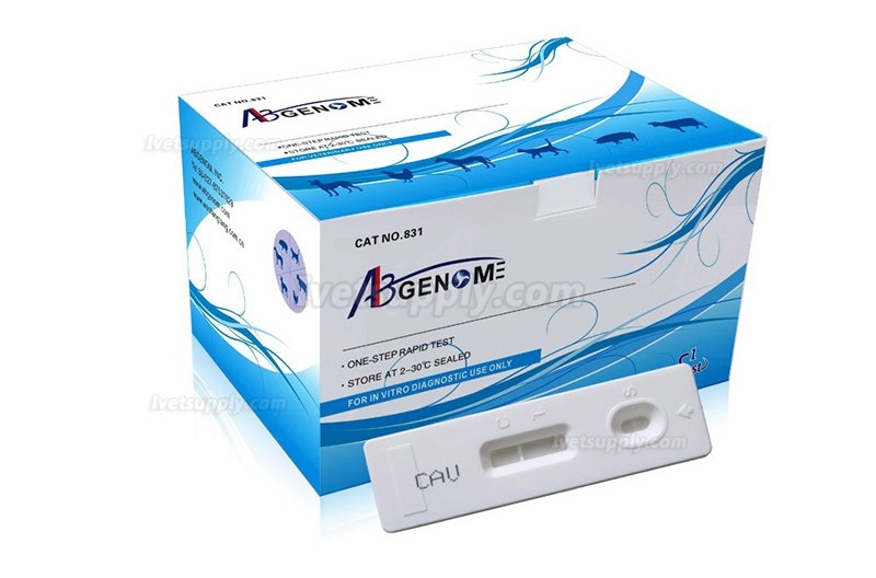 ABGENOME Veterinary One Step Rapid Canine Adenovirus CAV Ag Test Kit