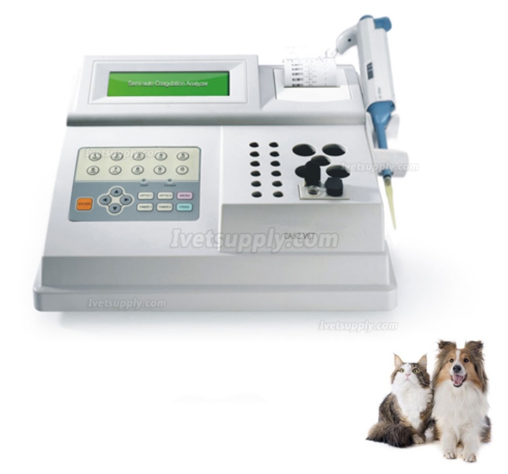 Portable Veterinary Coagulation Analyzer Double Channel Animal Coagulation Analyzer Machine