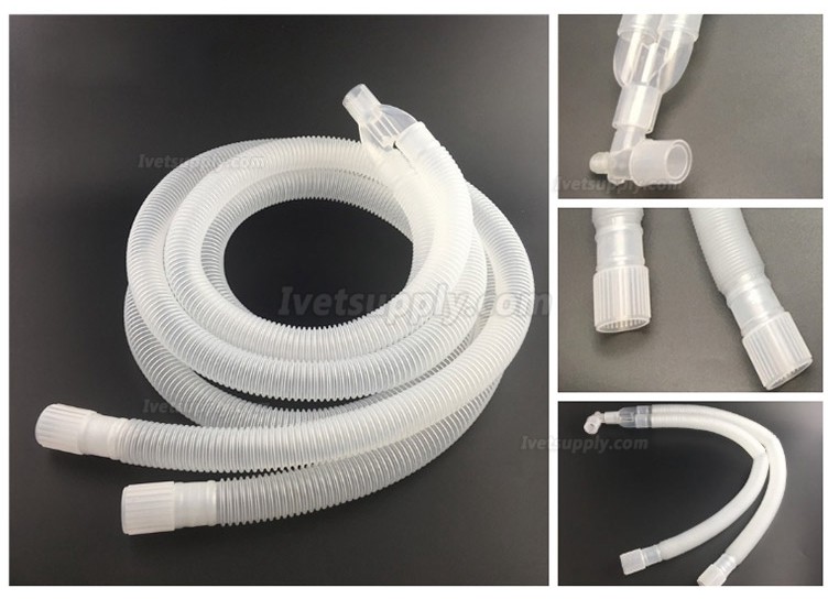 Veterinary Disposable Anesthesia Breathing Circuit Expandable 1.2m for Anesthesia Operation Accessories