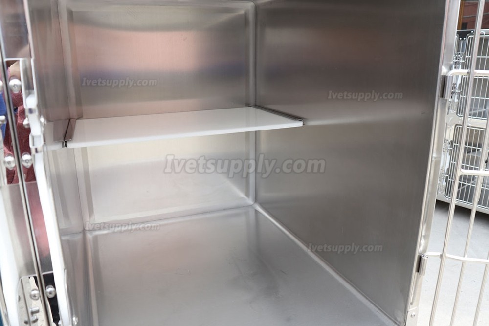 Veterinary Stainless Steel Cage Animal Hospital Infusion Cage Veterinary icu Chamber  - 4 Units