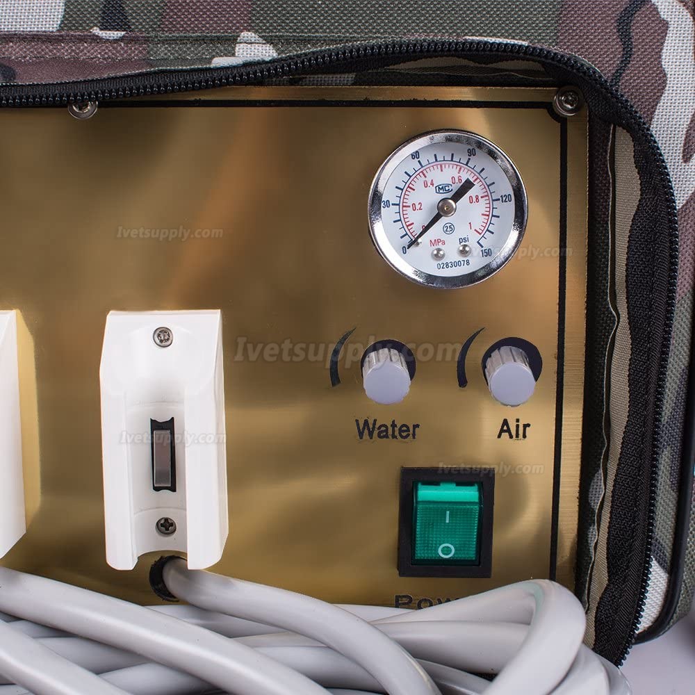 BEST 401 Portable Veterinary Dental Unit with Compressor + 3 Way Syringe + Suction + Tube 4H BEST 401 Portable Veterinary Dental Unit with Compressor + 3 Way Syringe + Suction + Tube 4H