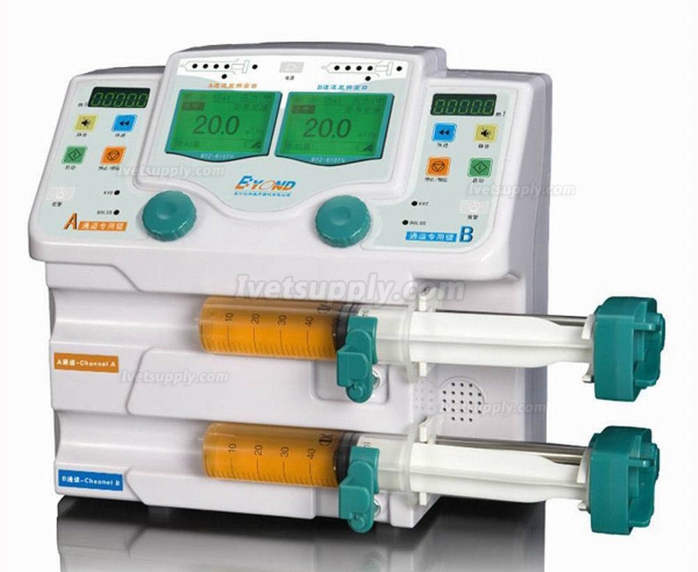 BYOND BYZ-810TU Dual Channel Veterinary Syringe Pump with Audible Alarm BYOND BYZ-810TU Dual Channel Veterinary Syringe Pump with Audible Alarm