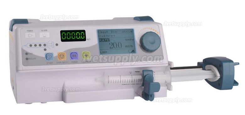 Byond Veterinary Single Channel Syringe Pump with LCD Display and Visual Alarm BYZ-810D