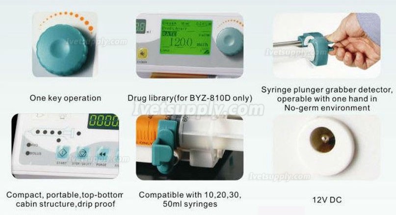 Byond BYZ-810T Veterinary Double Channel Syringe Pump with LCD Display and Visual Alarm Byond BYZ-810T Veterinary Double Channel Syringe Pump with LCD Display and Visual Alarm