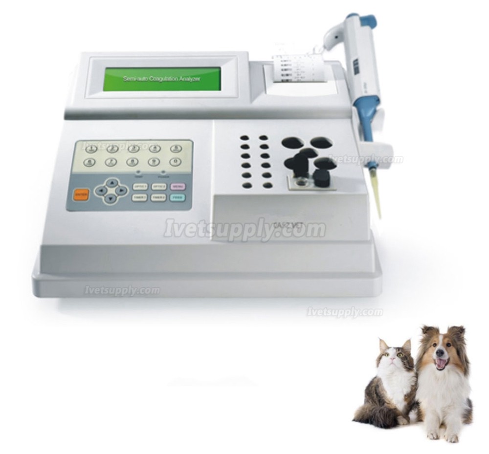 CA52 Veterinary Animal Coagulation Analyzer Double channel