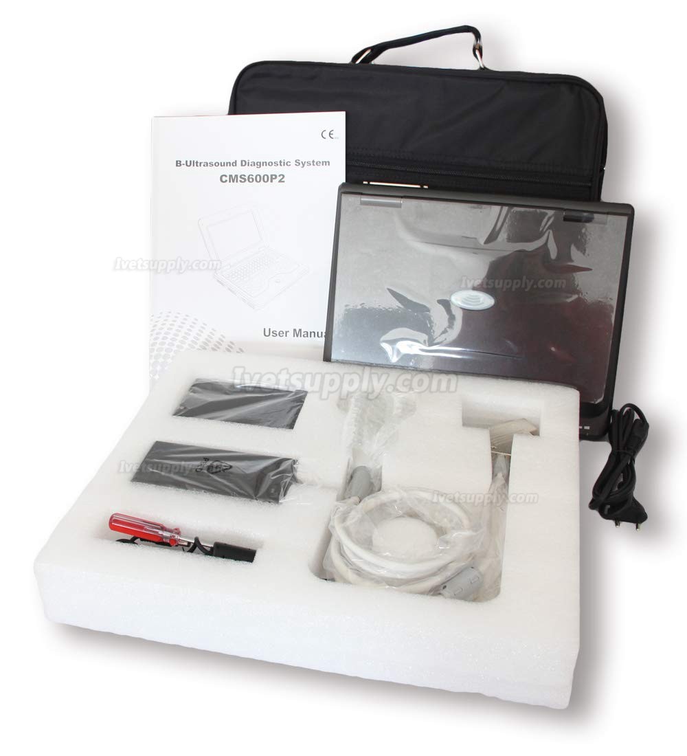 CONTEC CMS600P2-Vet Veterinary use Portable Laptop B-Ultra Sound Scanner Machine for Horse/Equine/Cow/Sheep use