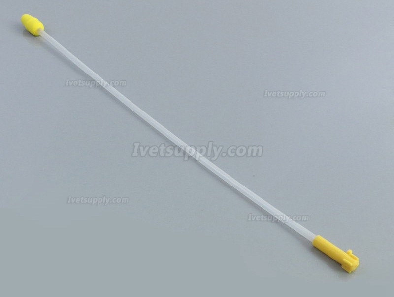 100 Pcs Veterinary Insemination Catheter Pig Artificial Insemination Rod Foam Tip W/O Handle