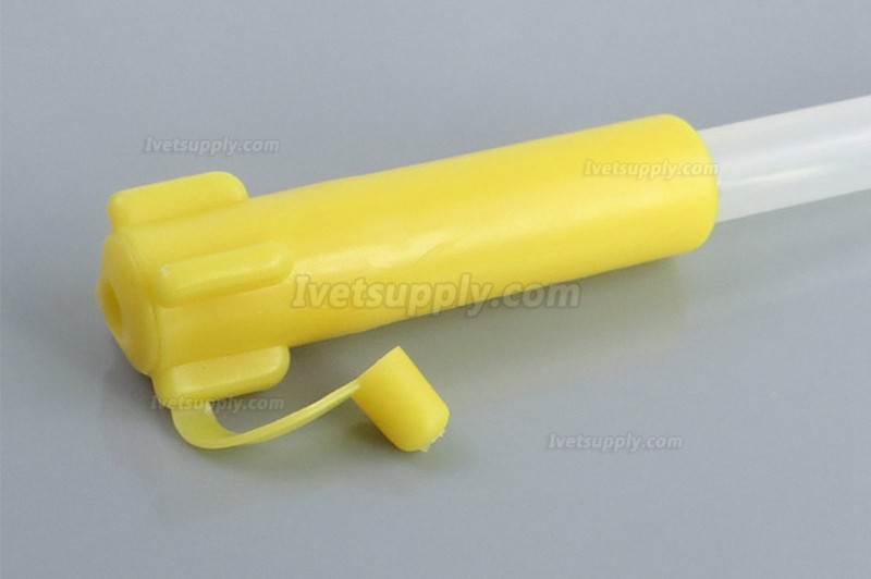 100 Pcs Veterinary Insemination Catheter Pig Artificial Insemination Rod Foam Tip W/O Handle