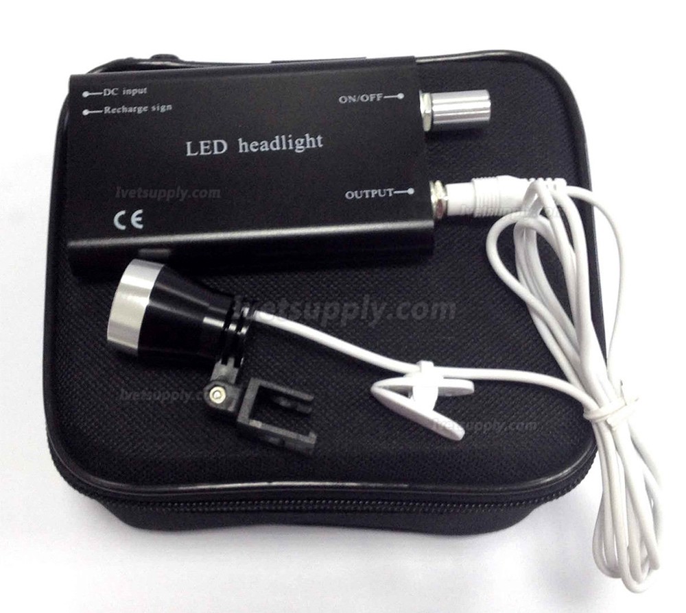 Portable Clip-on LED Head Light Lamp fit Veterinary Binocular Loupes Portable Clip-on LED Head Light Lamp fit Veterinary Binocular Loupes