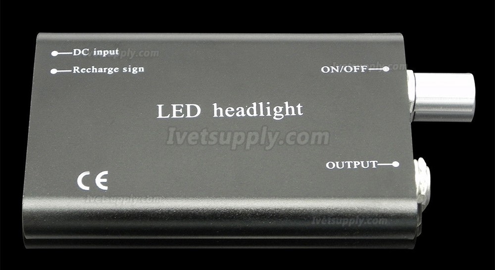 Portable Clip-on LED Head Light Lamp fit Veterinary Binocular Loupes