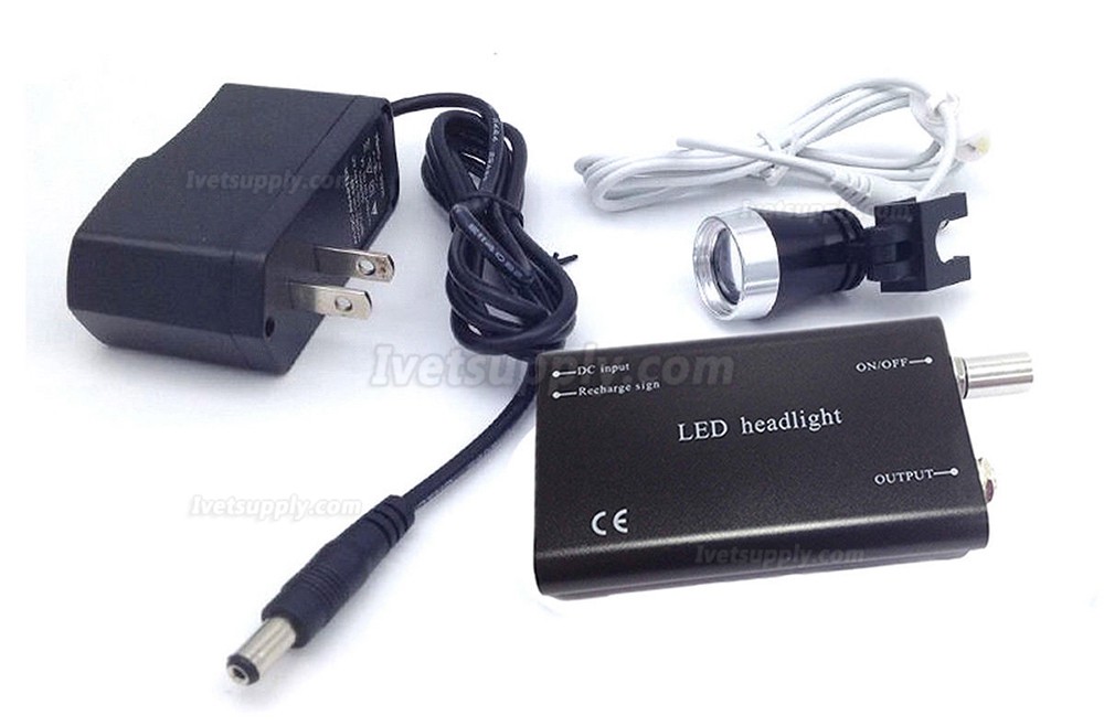 Portable Clip-on LED Head Light Lamp fit Veterinary Binocular Loupes Portable Clip-on LED Head Light Lamp fit Veterinary Binocular Loupes