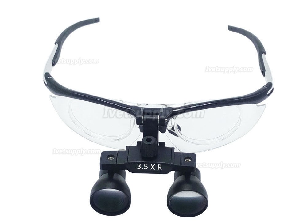 Veterinary 3.5X Binocular Loupes Magnifier Antifogging Aluminum Frame DY-112