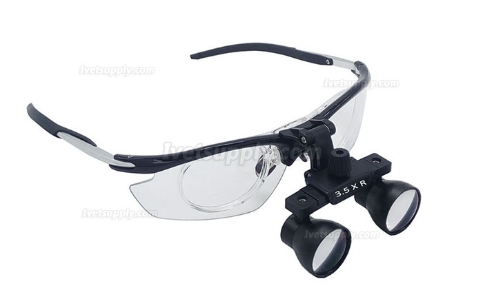 Veterinary 3.5X Binocular Loupes Magnifier Antifogging Aluminum Frame DY-112