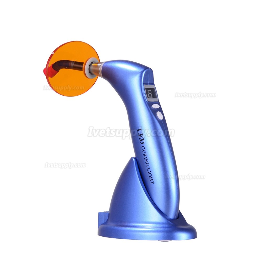 Veterinary Dental LED Curing Cure Lamp light Wireless Cordless 1500mw for Dentist 5 Color