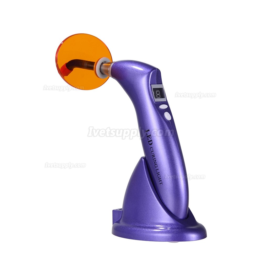 Veterinary Dental LED Curing Cure Lamp light Wireless Cordless 1500mw for Dentist 5 Color