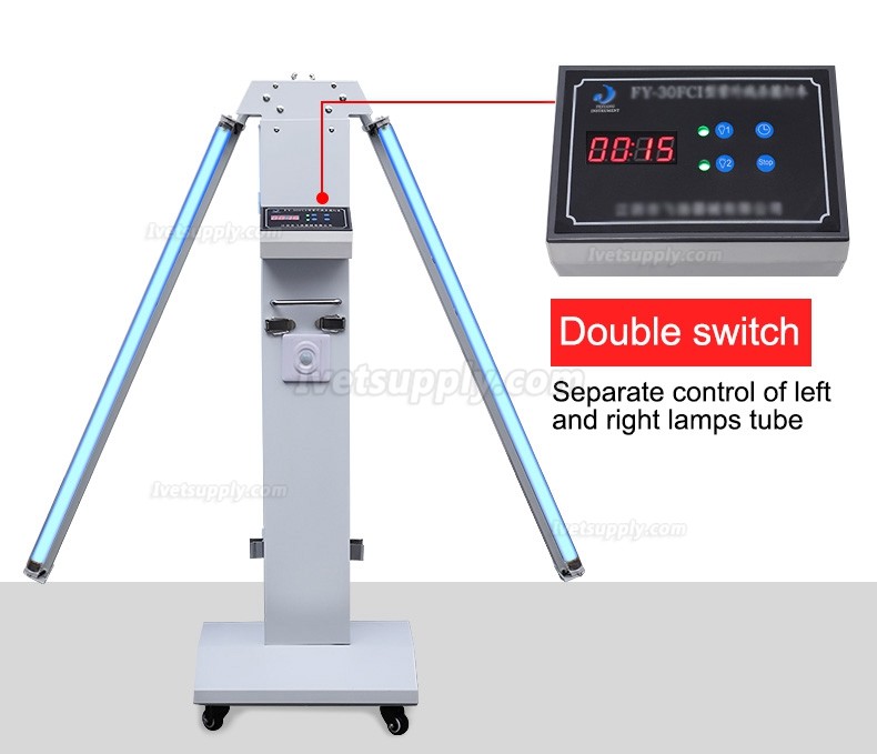 FY® 30FSI Mobile Ultraviolet Sterilizer Trolley Portable UV+Ozone Disinfection Lamp With Infrared Sensor FY® 30FSI Mobile Ultraviolet Sterilizer Trolley Portable UV+Ozone Disinfection Lamp With Infrared Sensor