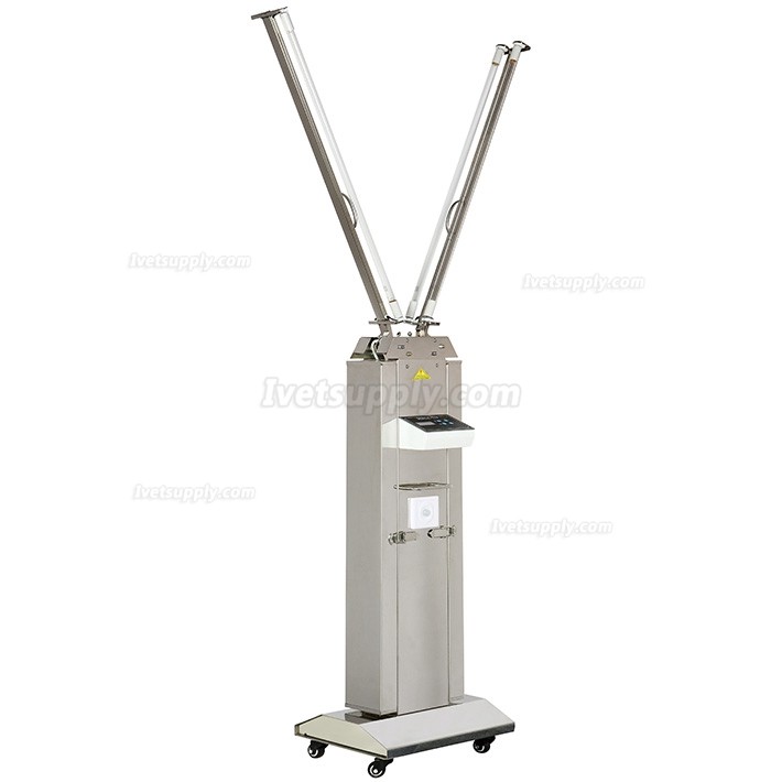 FY UV+Ozone Stainless Steel Trolley Ultraviolet Disinfection Lamp With Infrared Sensor 120W-220W