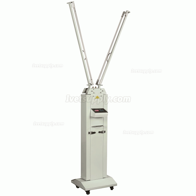 FY 120W-220W Ultraviolet + Ozone Germicidal Stainless Steel Trolley Portable UV Disinfection Lamp
