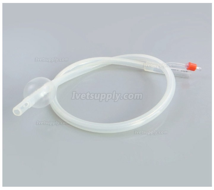 5Pcs Veterinary Silicone Urinary Catheter Silicone Foley Catheter with Balloon