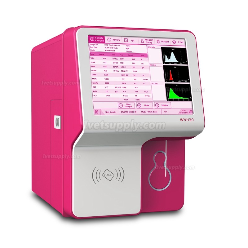 Veterinary Full Auto Hematology Analyzer/Vet Blood Analyzer 5 Part Diff