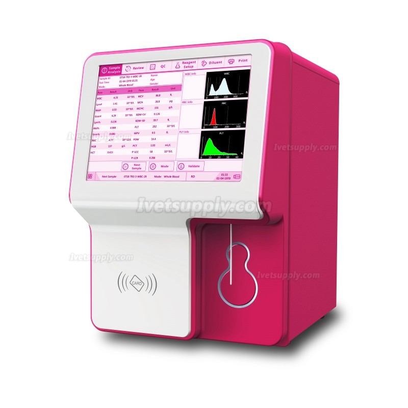 Veterinary Full Auto Hematology Analyzer/Vet Blood Analyzer 5 Part Diff