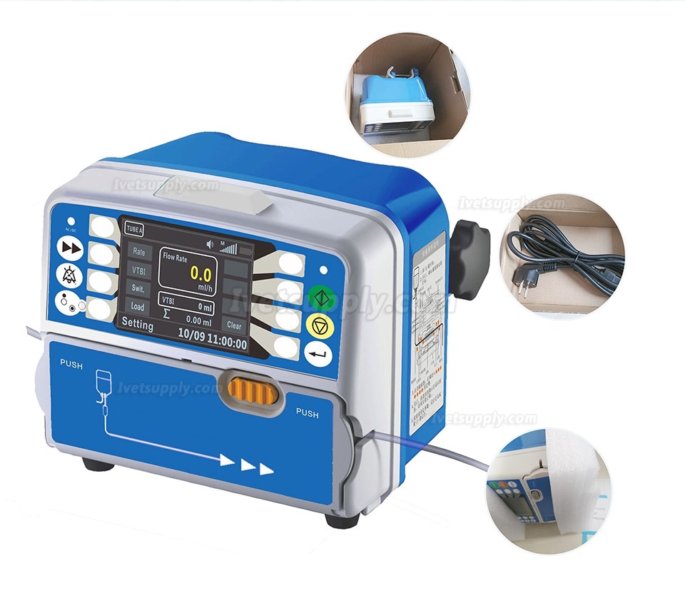 Fully Automatic Veterinary Infusion Pump Portable Vet IV Pump for Pet Hospital