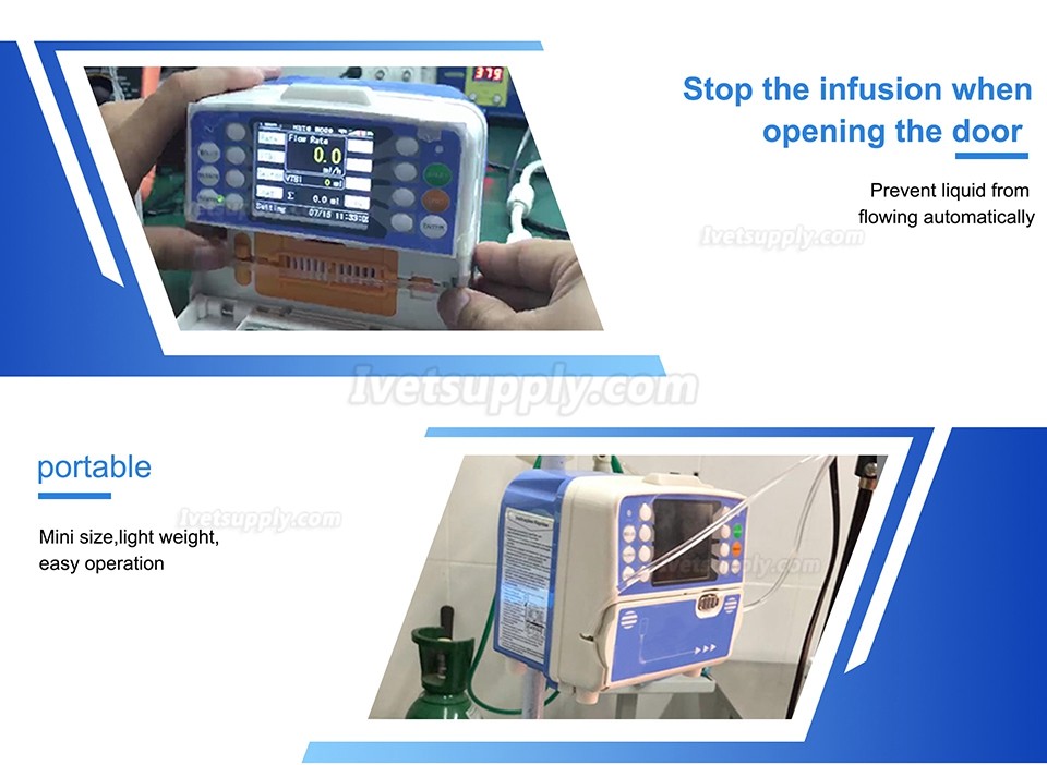 Fully Automatic Veterinary Infusion Pump Portable Vet IV Pump for Pet Hospital