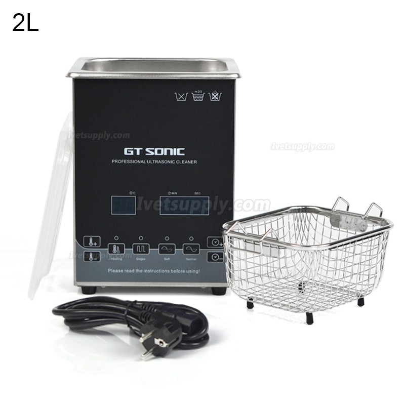 GT SONIC D-Series 2-27L 100-500W Digital Ultrasonic Cleaner with Hot Water Cleaning