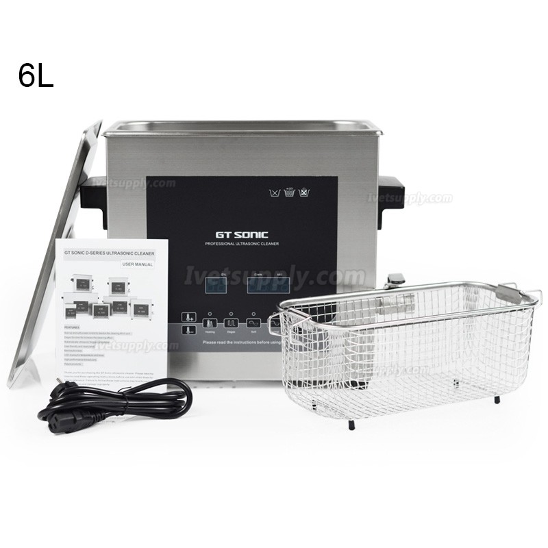 GT SONIC D-Series 2-27L 100-500W Digital Ultrasonic Cleaner with Hot Water Cleaning