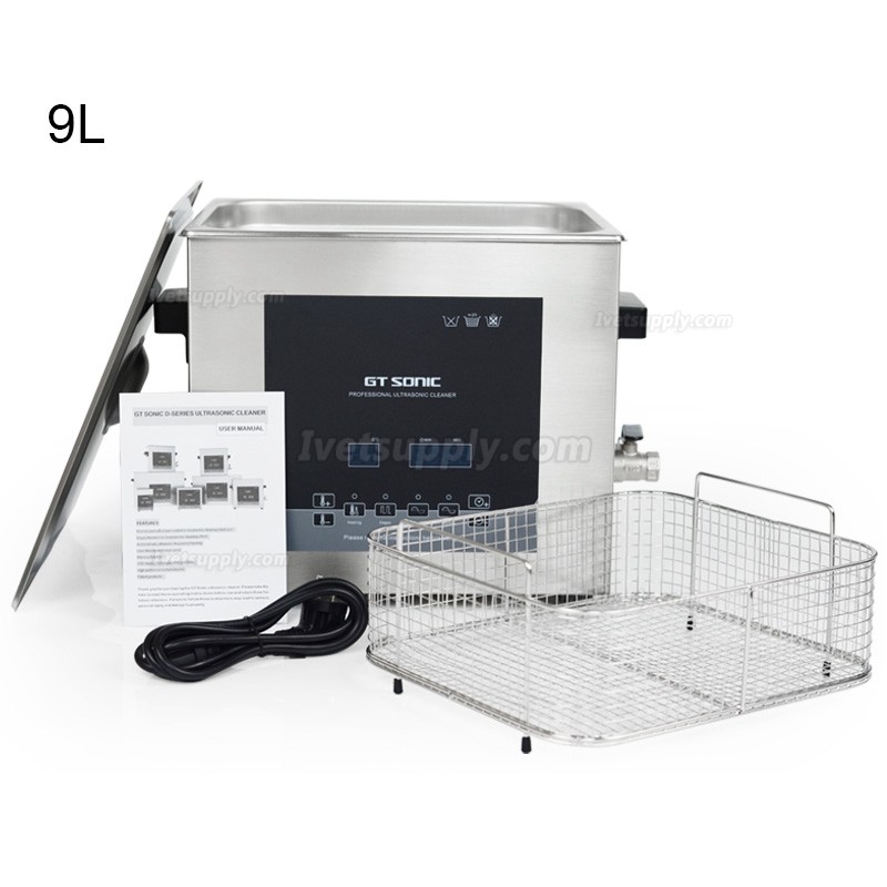 GT SONIC D-Series 2-27L 100-500W Digital Ultrasonic Cleaner with Hot Water Cleaning