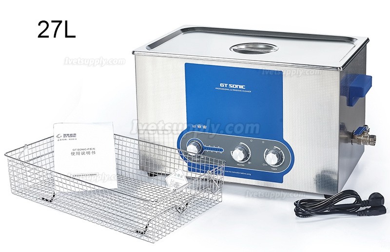 GT SONIC P-Series 2-27L 100-500W Power Adjustment Ultrasonic cleaner with Heating Function