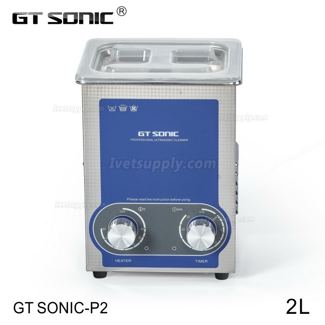 GT SONIC P-Series 2-27L 100-500W Power Adjustment Ultrasonic cleaner with Heating Function