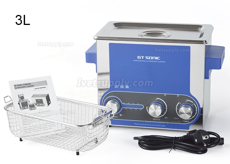 GT SONIC P-Series 2-27L 100-500W Power Adjustment Ultrasonic cleaner with Heating Function