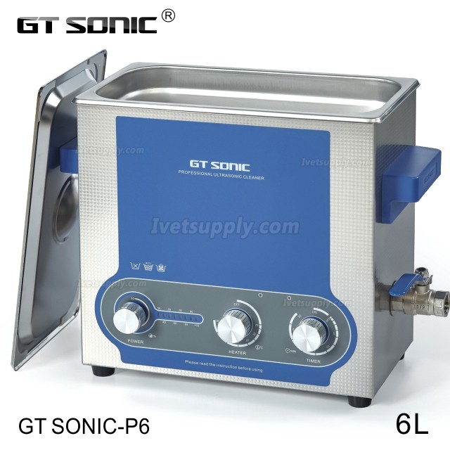 GT SONIC P-Series 2-27L 100-500W Power Adjustment Ultrasonic cleaner with Heating Function