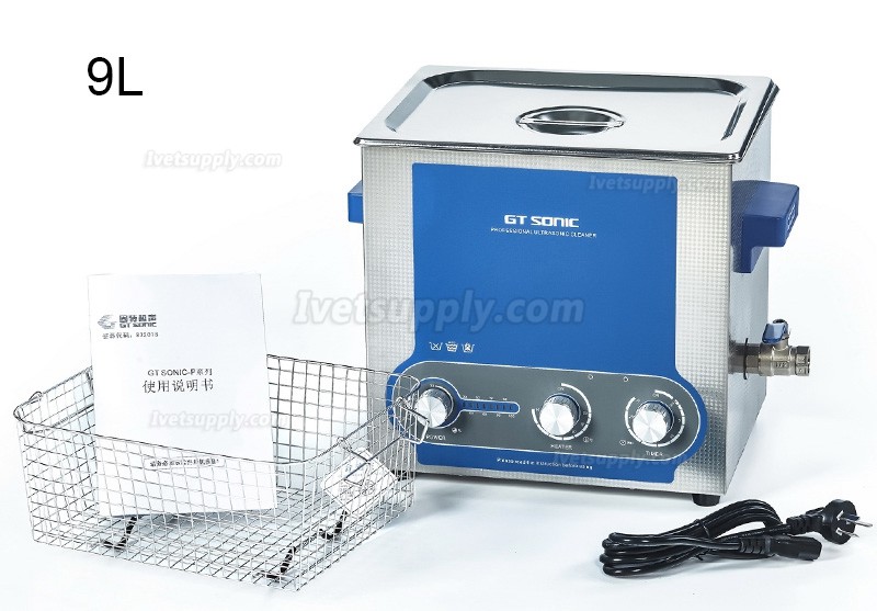 GT SONIC P-Series 2-27L 100-500W Power Adjustment Ultrasonic cleaner with Heating Function