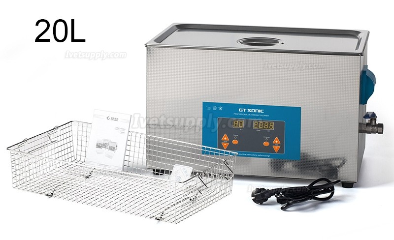 GT SONIC QTD-Series 2-27L 100-500W Digital Ultrasonic Cleaner with Heating Function