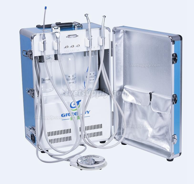 Greeloy® GU-P204 Portable Veterinary Dental Unit Unit with Air compressor