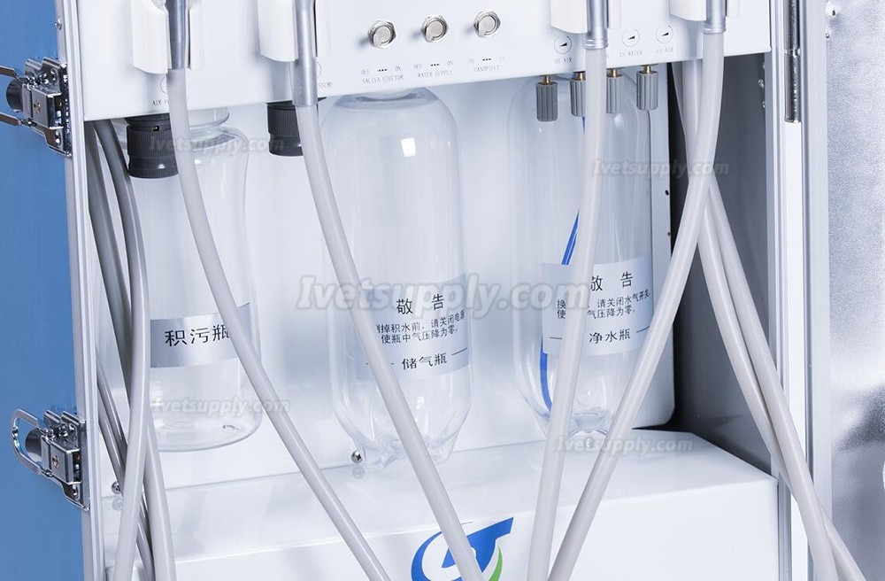 Greeloy® GU-P204 Portable Veterinary Dental Unit Unit with Air compressor
