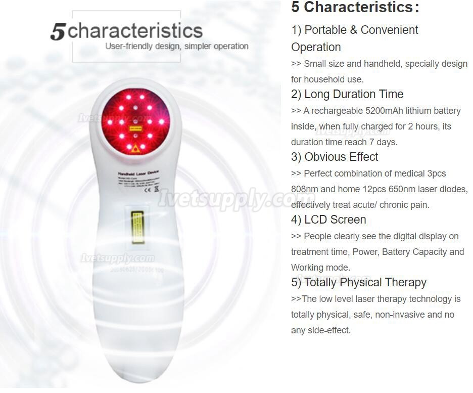 Veterinary Laser Class 3B Therapy Equipment For Pain Relief