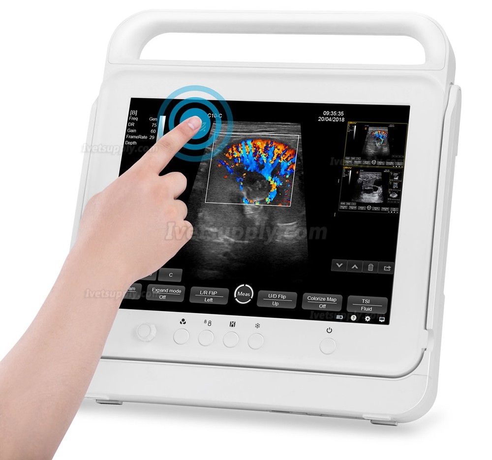 BMV HV-50C Touch Color Doppler System Veterinary Portable Ultrasound Scanner Machine For Animal