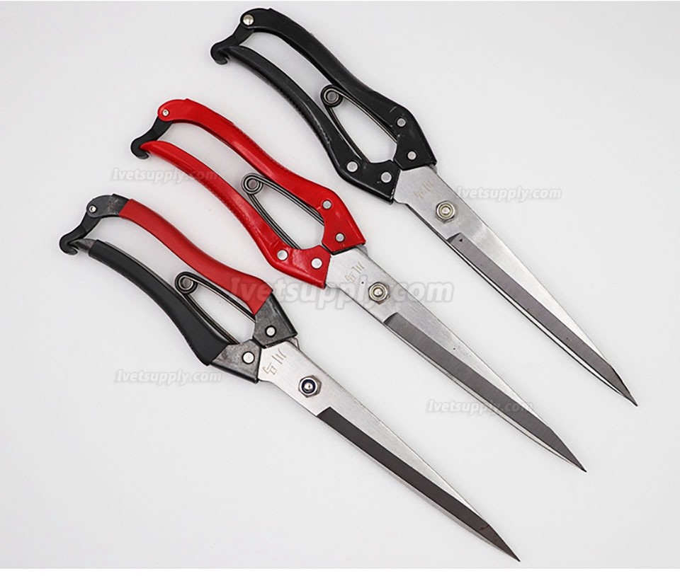 2pcs Animal Hair Scissors Manual Carbon Steel Wool Scissors Cattle Horse Sheep Hair Scissors