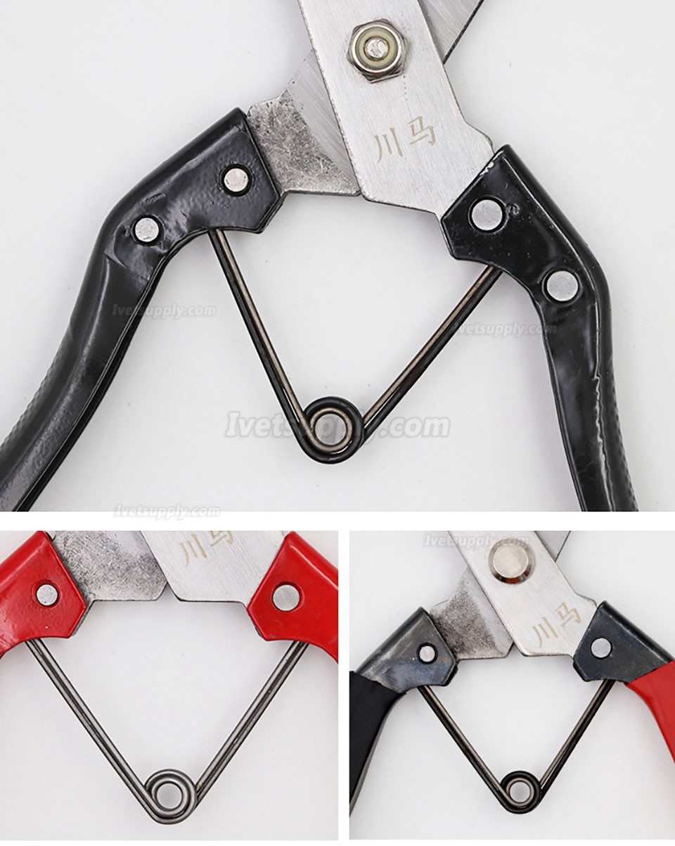 2pcs Animal Hair Scissors Manual Carbon Steel Wool Scissors Cattle Horse Sheep Hair Scissors