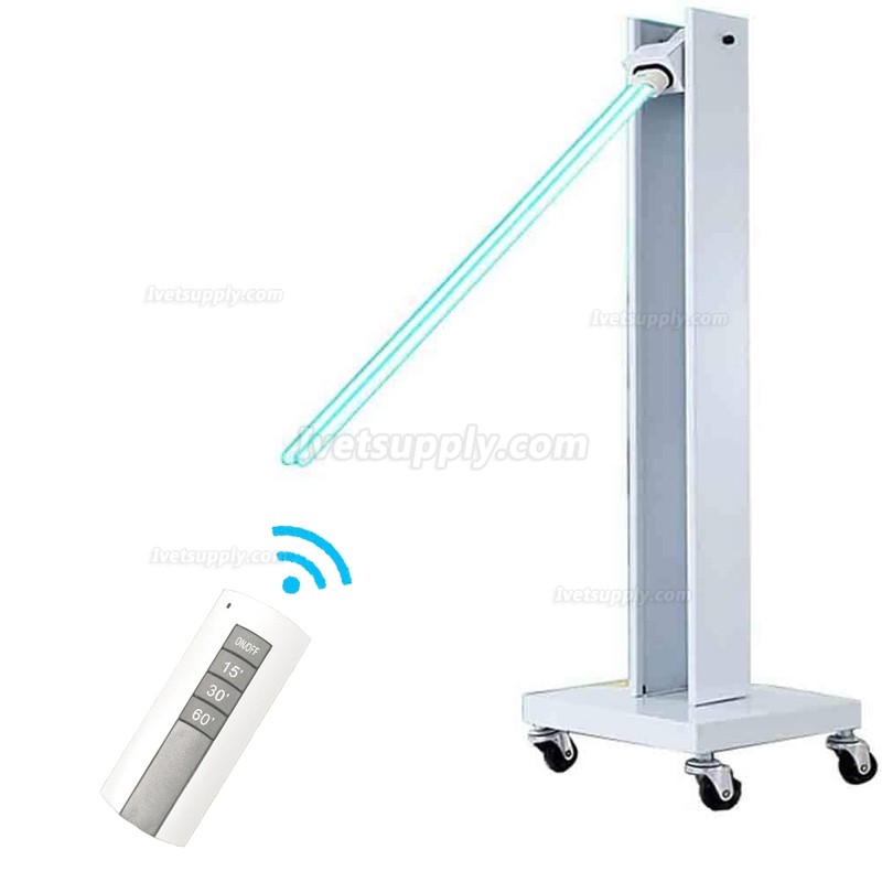 Mobile UV Sterilizer Disinfection Lamp Indoor Germicidal UV Sterilizing Light with Wheels