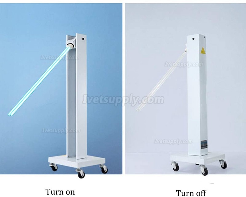 Mobile UV Sterilizer Disinfection Lamp Indoor Germicidal UV Sterilizing Light with Wheels