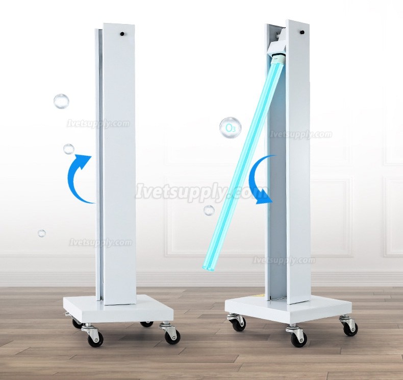 Mobile UV Sterilizer Disinfection Lamp Indoor Germicidal UV Sterilizing Light with Wheels