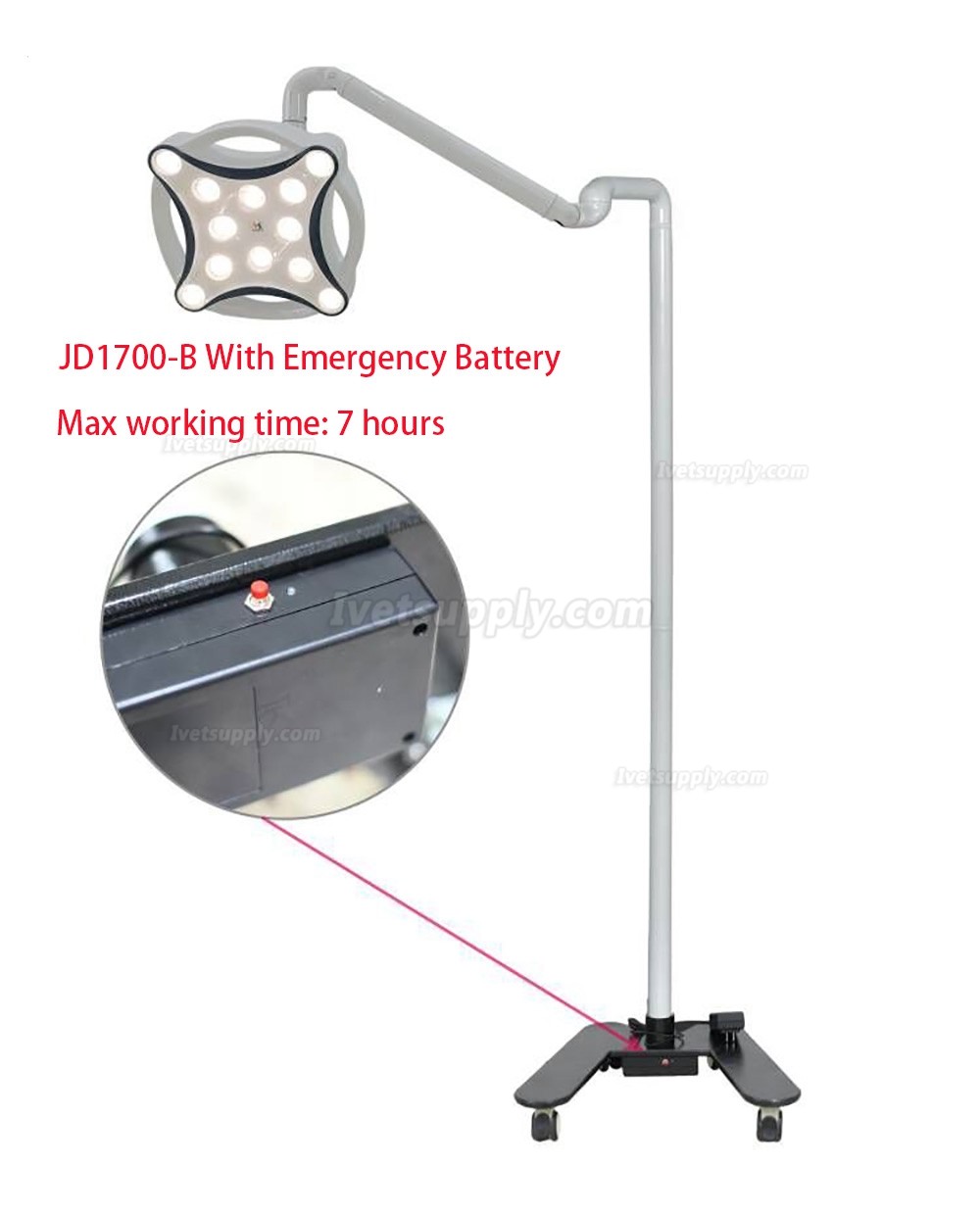 Micare JD1700L Veterinary LED Minor Surgical Lamp Shadowless Light Operation Lamp Micare JD1700L Veterinary LED Minor Surgical Lamp Shadowless Light Operation Lamp