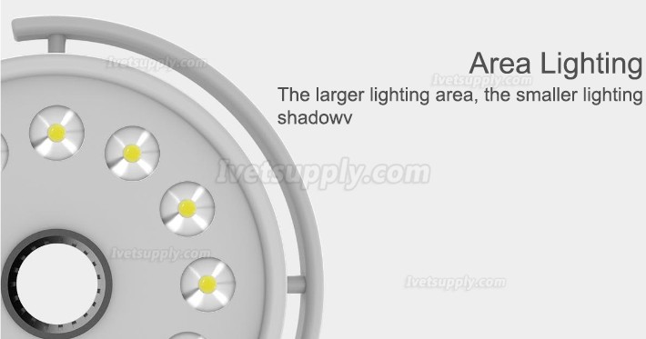 KWS® KD-2012D-3 Veterinary Surgical LED Shadowless Lamp (With Base, Stand Type)
