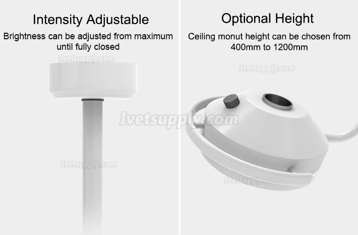 KWS KD-2012D-3C 36W LED Veterinary Surgical Lighting CE Ceiling Mounted