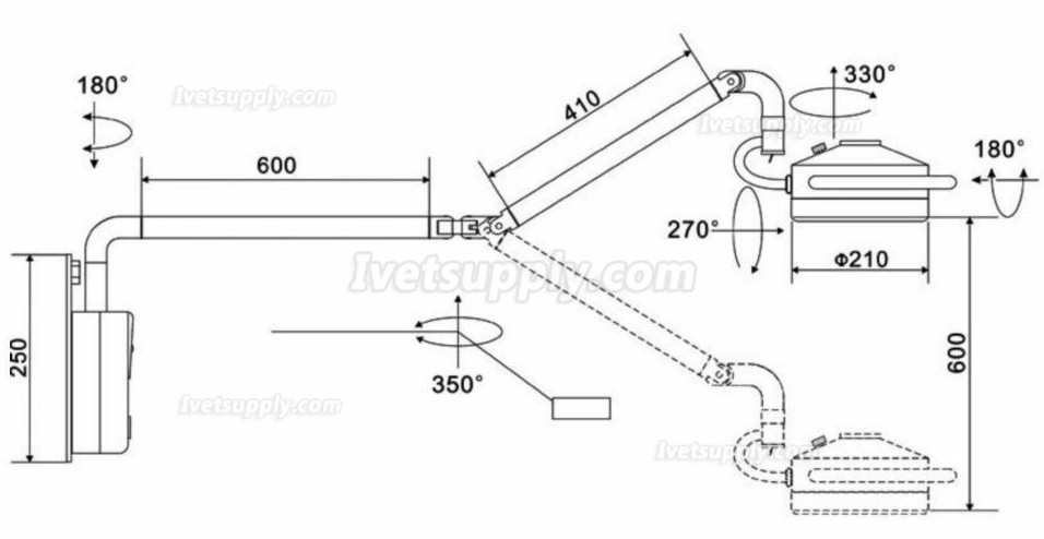 KWS® 36W Hanging Surgical Lights KD-202D-3B